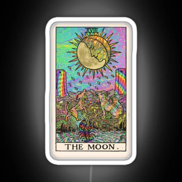 Psychadelic Tarot The Moon RGB Neon Sign