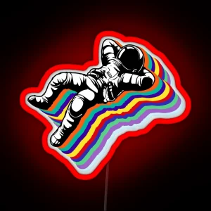 Psychedelic Astronaut RGB Neon Sign