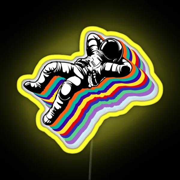 Psychedelic Astronaut RGB Neon Sign