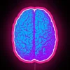 RGB Neon Sign Featuring Psychedelic Brain Art in Pink