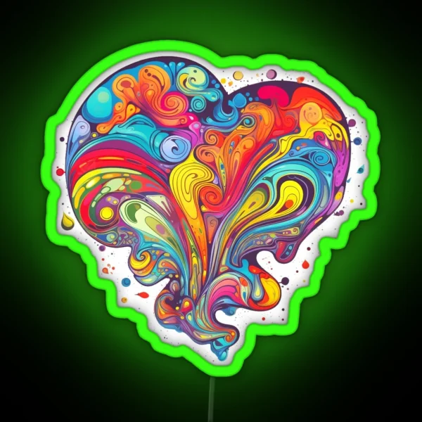 Psychedelic Love RGB Neon Sign
