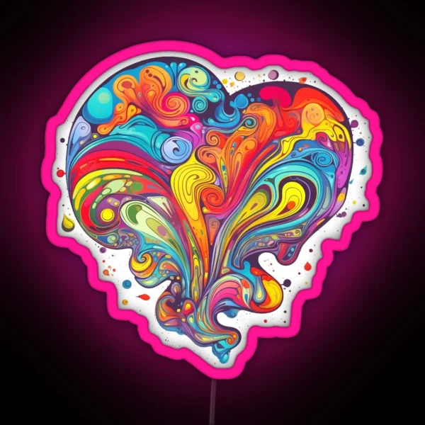 Psychedelic Love RGB Neon Sign