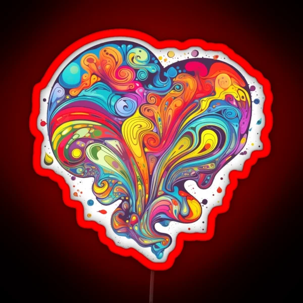 Psychedelic Love RGB Neon Sign