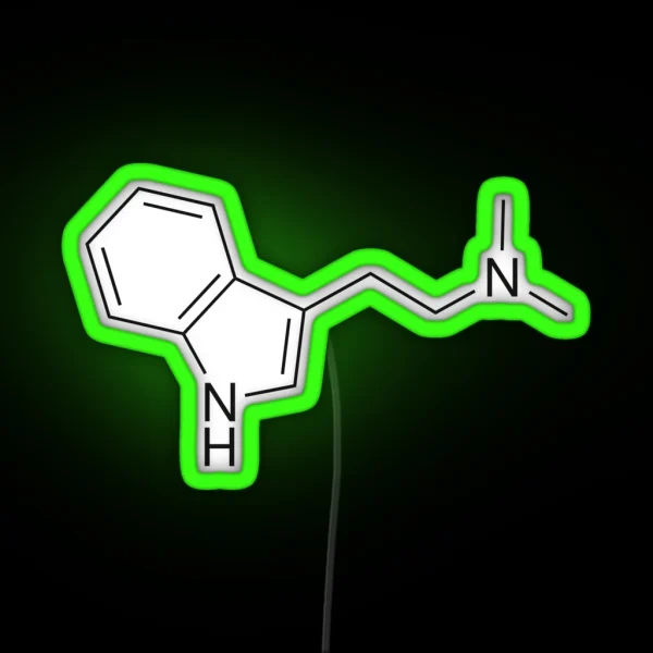 Psychedelic Molecule DMT RGB Neon Sign