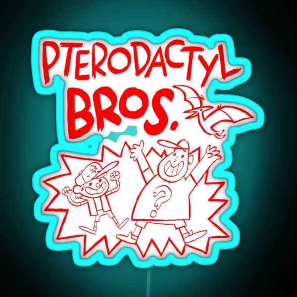 Pterodactyl Bros RGB Neon Sign