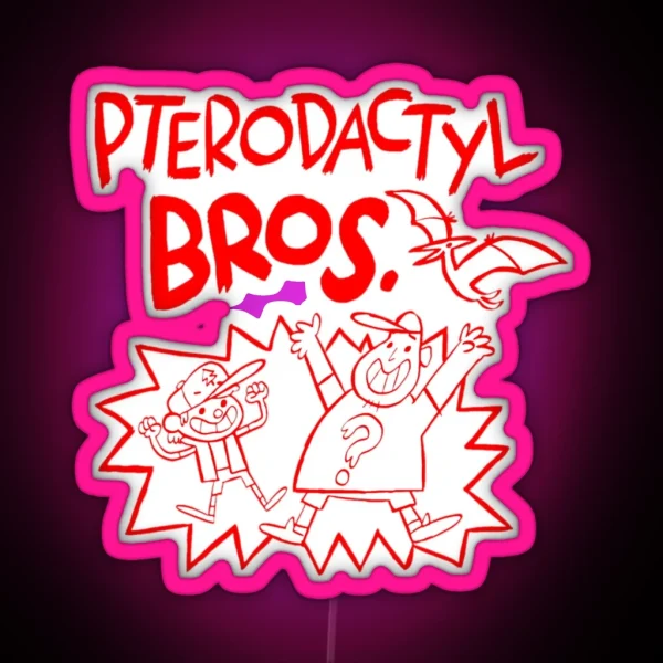 Pterodactyl Bros RGB Neon Sign