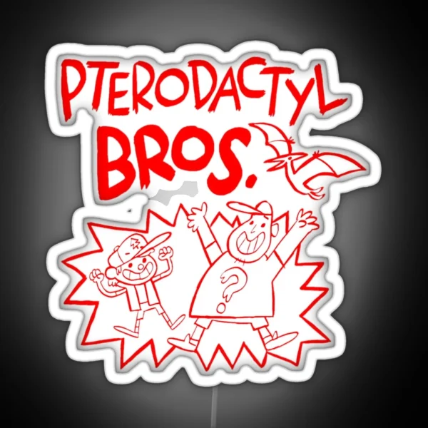 Pterodactyl Bros RGB Neon Sign