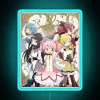 Neon Sign Design for Puella Magi Madoka Magica Anime - RGB Color Scheme.