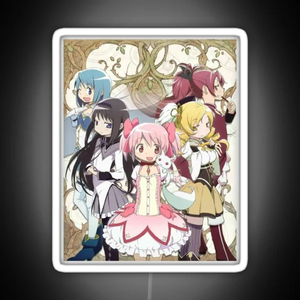 Puella Magi Madoka Magica Anime RGB Neon Sign