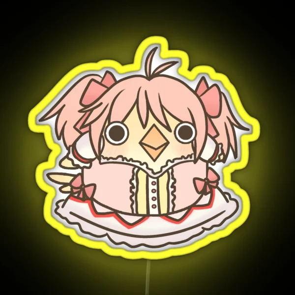 Puella Magi Madoka Magica Madoka Kaname RGB Neon Sign