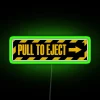 Pull-to-Eject RGB Neon Sign - Green