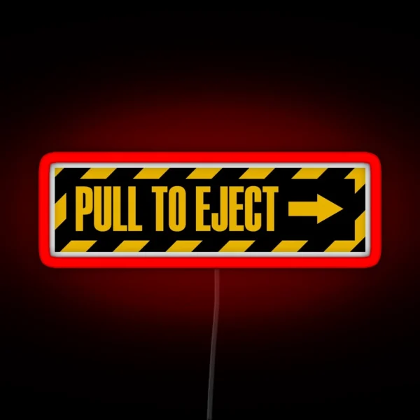 Pull To Eject RGB Neon Sign