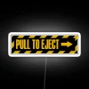 pull-to-eject rgb neon sign with white