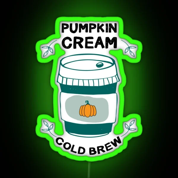 Pumpkin Cream Cold Brew RGB Neon Sign