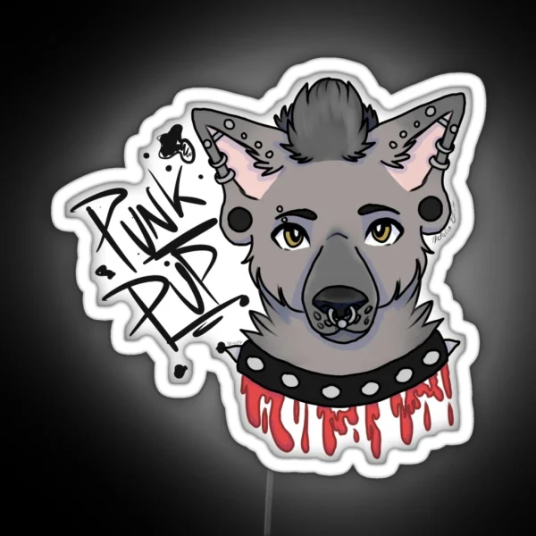 Punk Pup RGB Neon Sign