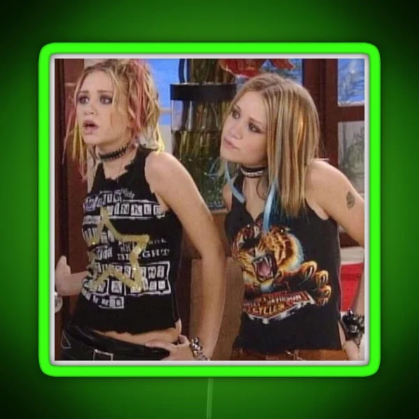 Punk Twins RGB Neon Sign