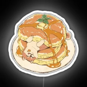 Puppy Pancakes RGB Neon Sign