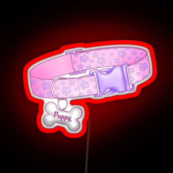 Puppy Play Collar RGB Neon Sign