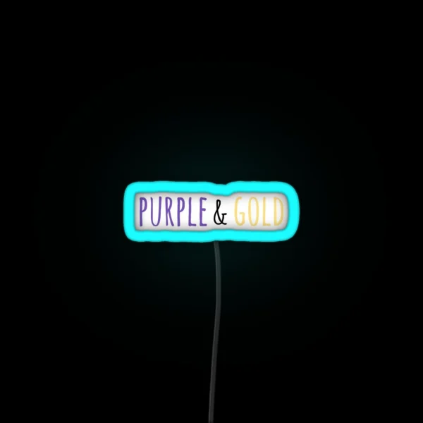 Purple And Gold RGB Neon Sign