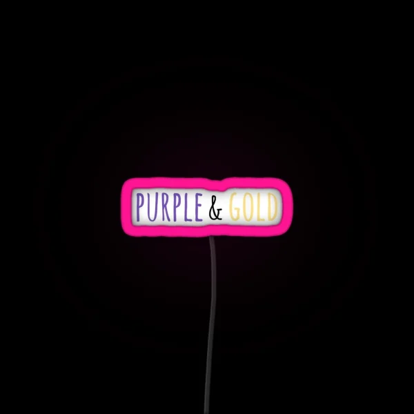 Purple And Gold RGB Neon Sign