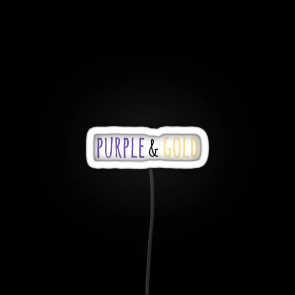 Purple And Gold RGB Neon Sign