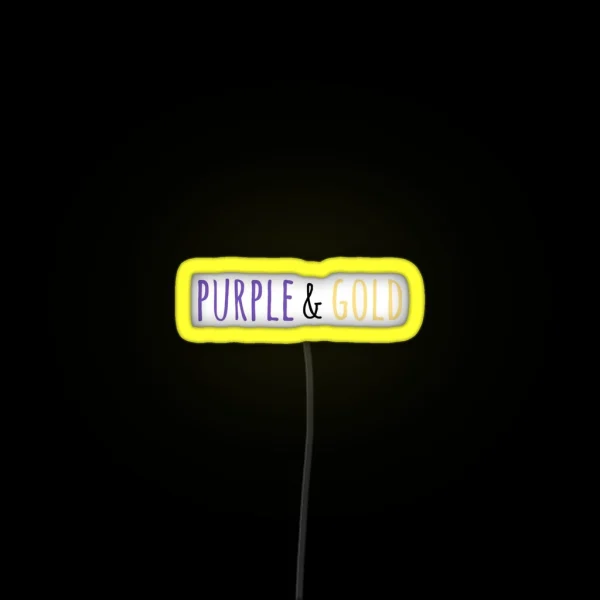 Purple And Gold RGB Neon Sign
