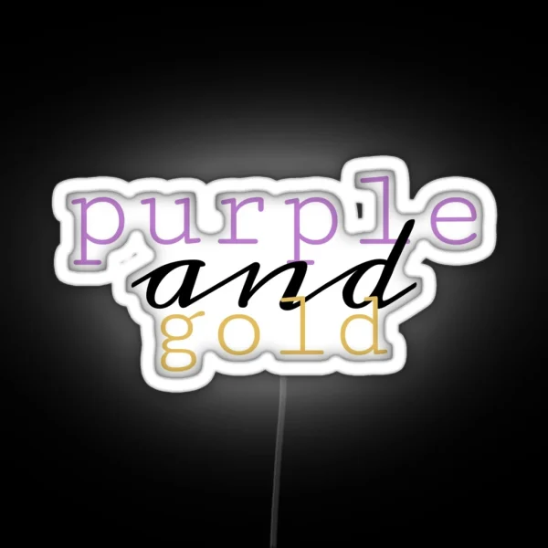 Purple And Gold RGB Neon Sign