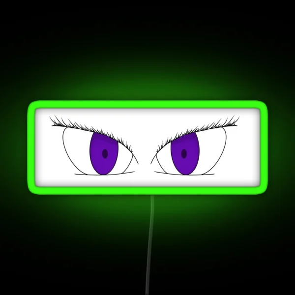 Purple Anime Eyes RGB Neon Sign