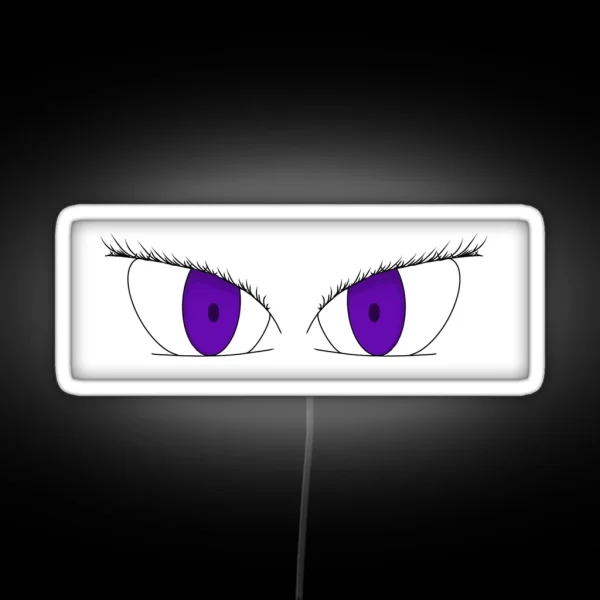 Purple Anime Eyes RGB Neon Sign
