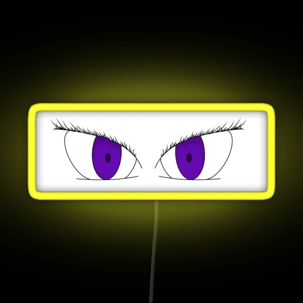 Purple Anime Eyes RGB Neon Sign