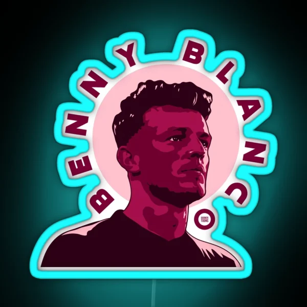 Purple Benny Blanco RGB Neon Sign