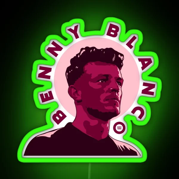 Purple Benny Blanco RGB Neon Sign