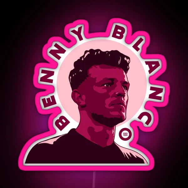 Purple Benny Blanco RGB Neon Sign