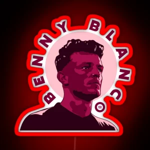 Purple Benny Blanco RGB Neon Sign