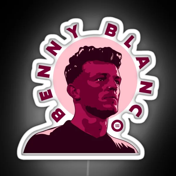 Purple Benny Blanco RGB Neon Sign