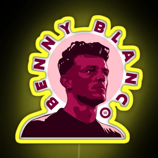 Purple Benny Blanco RGB Neon Sign