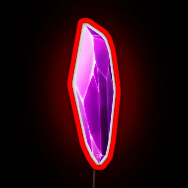 Purple Crystal Shard RGB Neon Sign