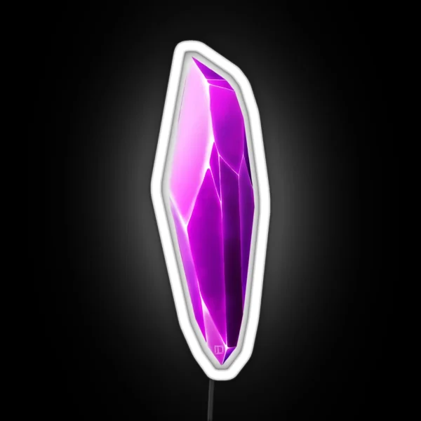 Purple Crystal Shard RGB Neon Sign