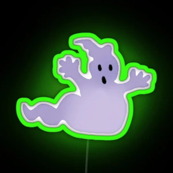 Purple Ghost RGB Neon Sign