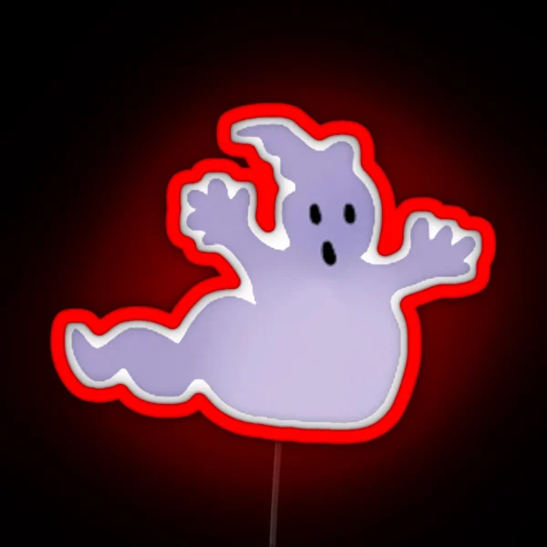 Purple Ghost RGB Neon Sign