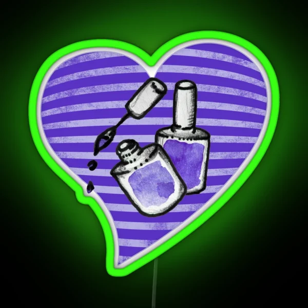 Purple Nail Polish RGB Neon Sign