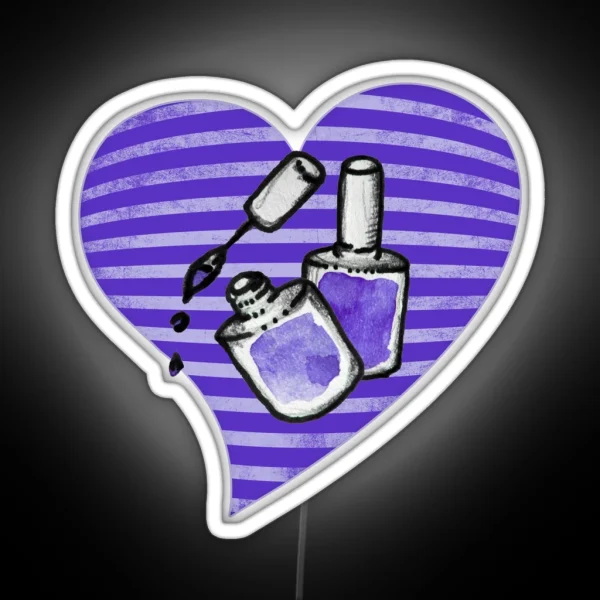 Purple Nail Polish RGB Neon Sign