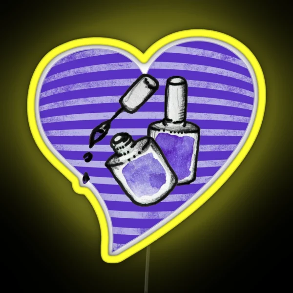 Purple Nail Polish RGB Neon Sign