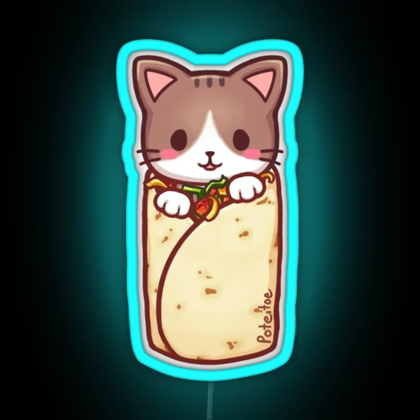 Purrrito RGB Neon Sign