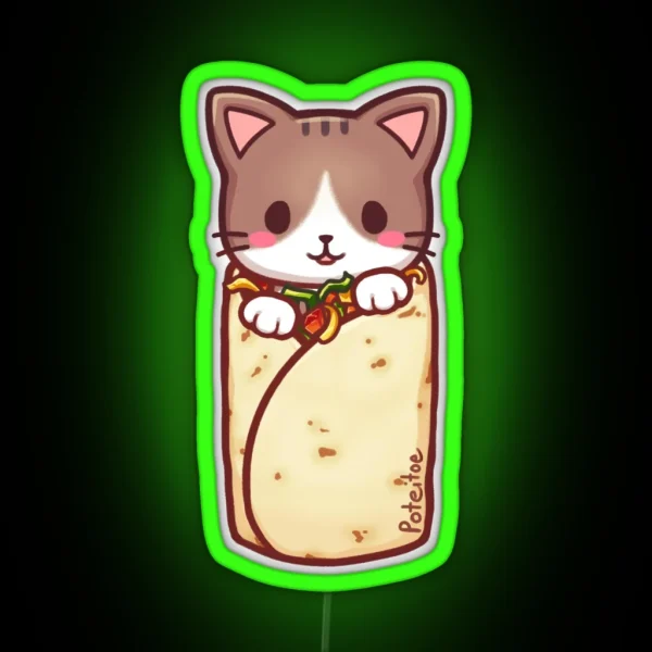 Purrrito RGB Neon Sign