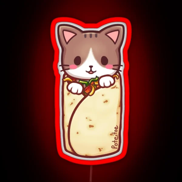 Purrrito RGB Neon Sign