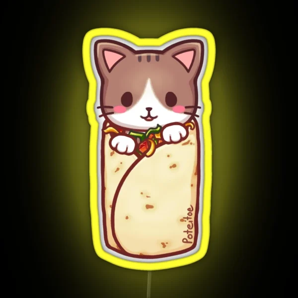 Purrrito RGB Neon Sign