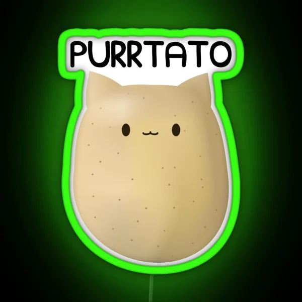 Purrtato RGB Neon Sign