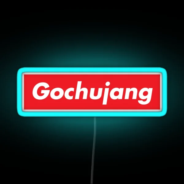 Put Some Gochujang On It Funny Korean Food Saying RGB Neon Sign