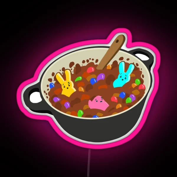 Put The Peeps In The Chili Pot RGB Neon Sign